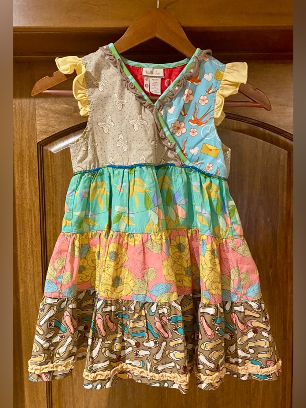 Matilda Jane Girls' Patchwork Tiered Dress